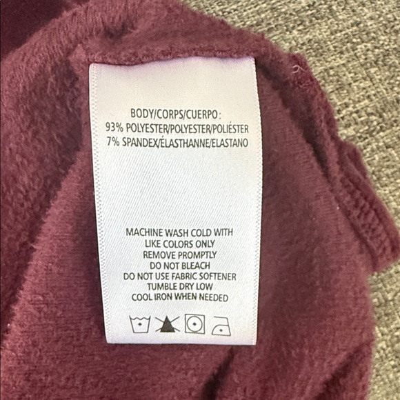 Marc New York Velvet Tee - Rich Burgundy - Picture 4 of 5